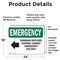 Signmission Ammonia Diffuser Control With Symbol Emergency Sign, Vinyl Decal, 24in W x 18in L, 2PK OS-2PACK-EM-D-1824-L-10293 - alternate 3